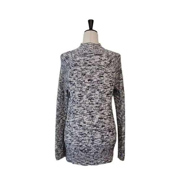 Craft & Barrow Gray Marled Mock Turtleneck Pullover Sweater Size L - Picture 4 of 6